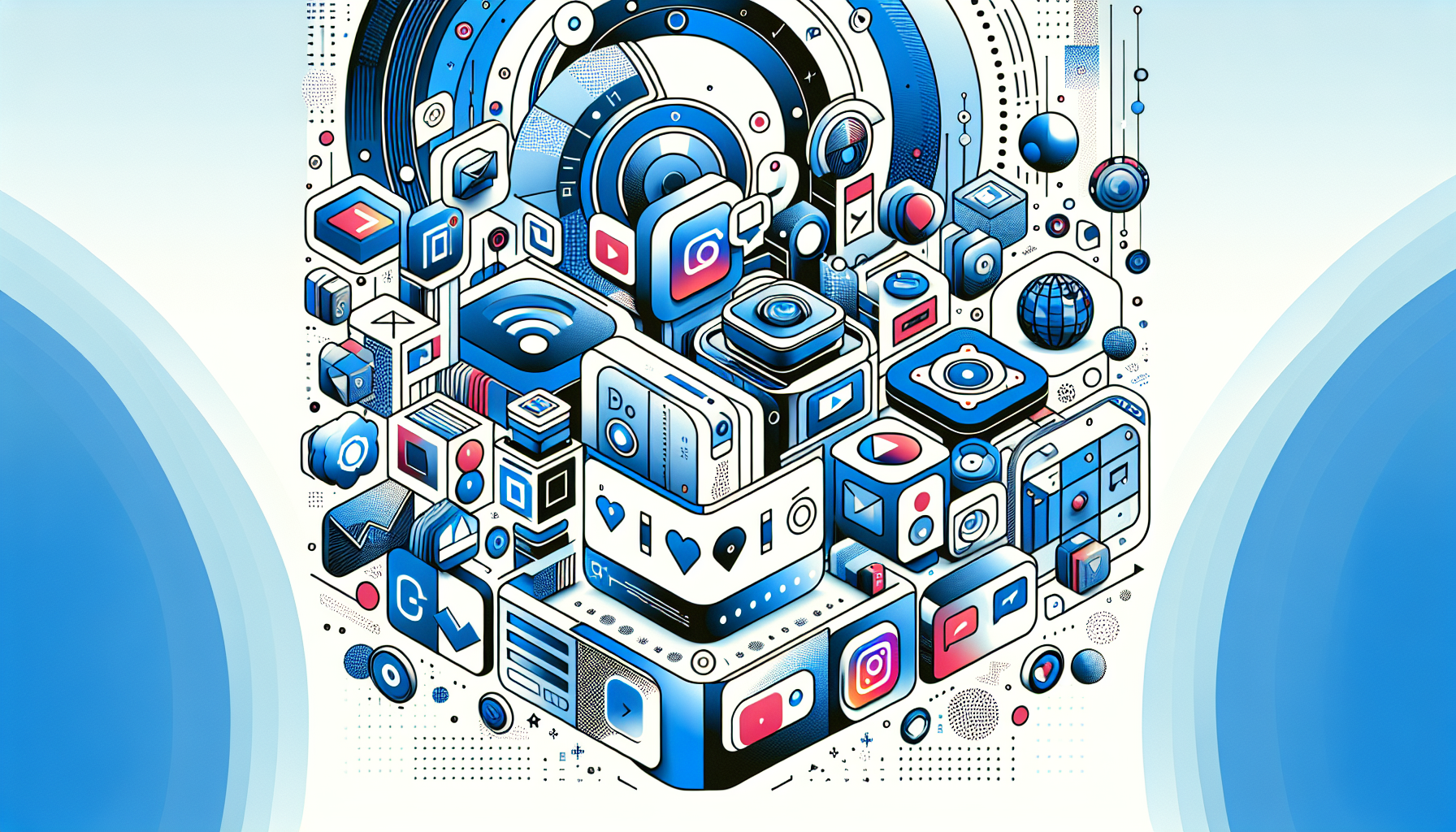 Ilustración de og handles español como activos digitales y nombres originales en Instagram