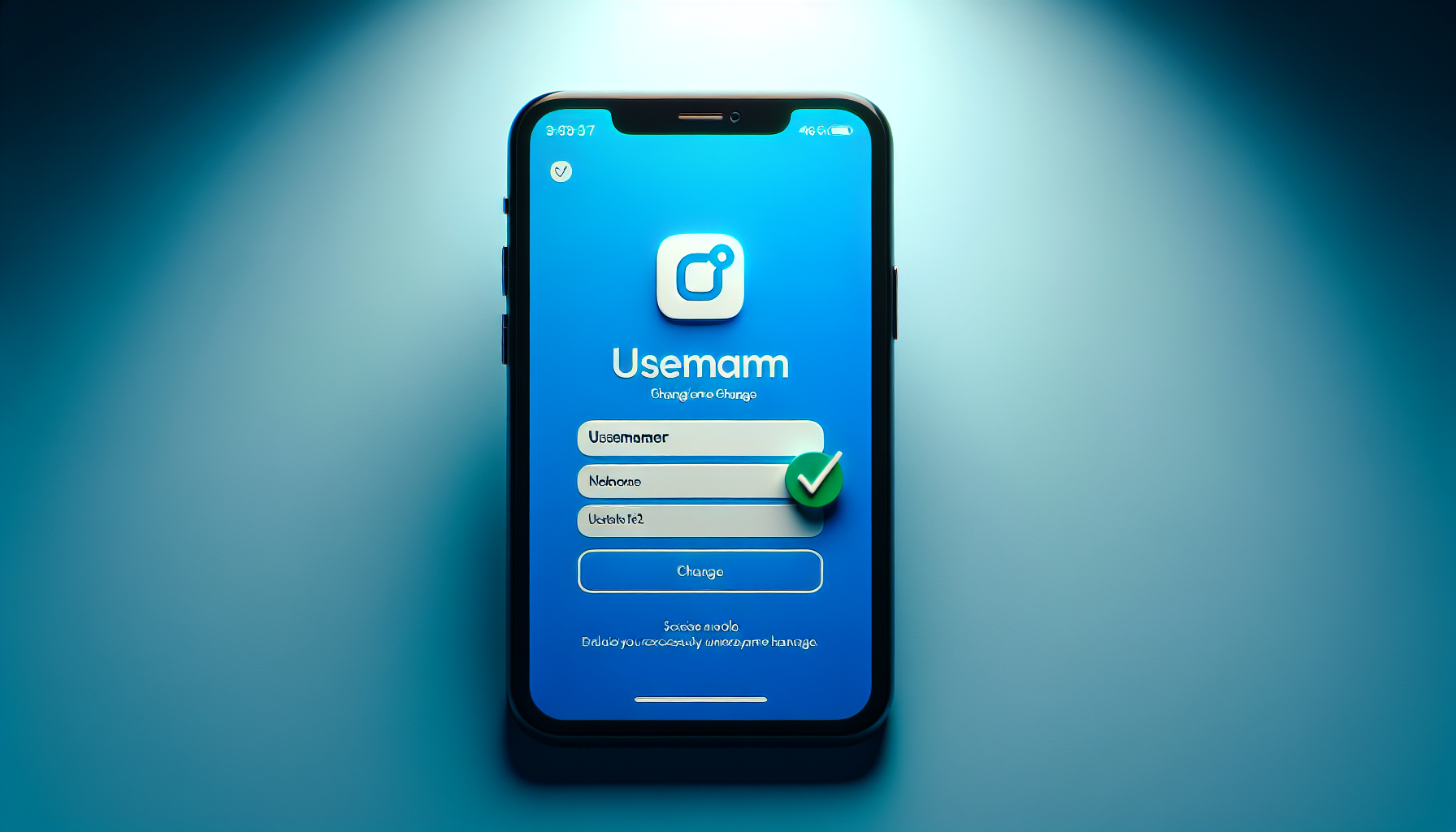 Illustrazione moderna che rappresenta come cambiare username Instagram con campo evidenziato