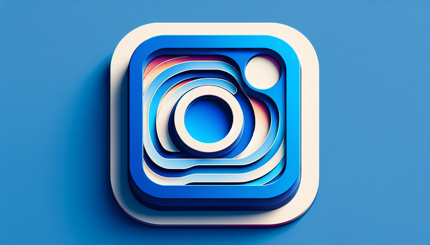 Illustrazione di un username Instagram 4 lettere raro come asset digitale, con accento blu vivace